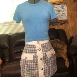 Glamorous Fuzzy Sweater Shirt and Skirt